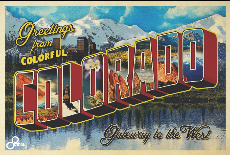 COLORADO vintage postcard