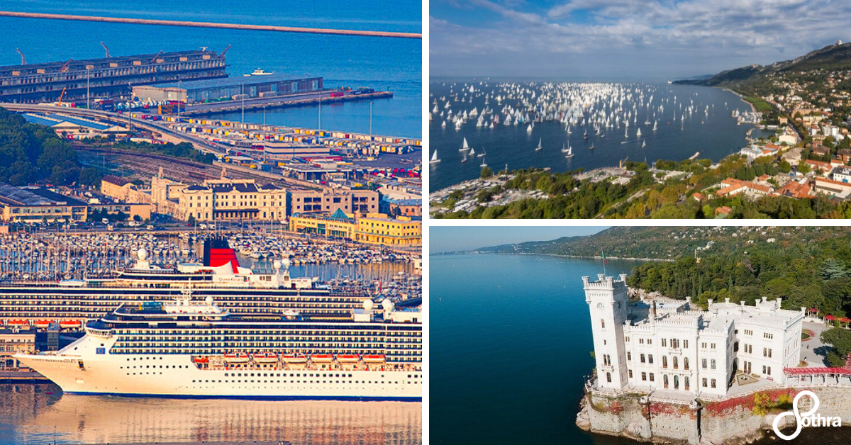 la città di Trieste - il porto di Trieste - Regata a Trieste Ottobre