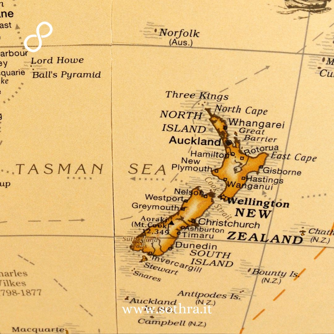 Nuova Zelanda mappa